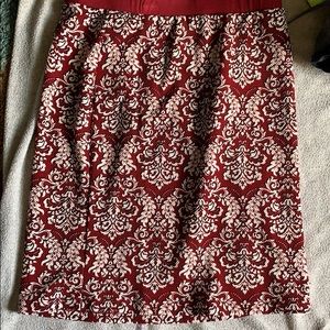 Burgundy Pencil skirt